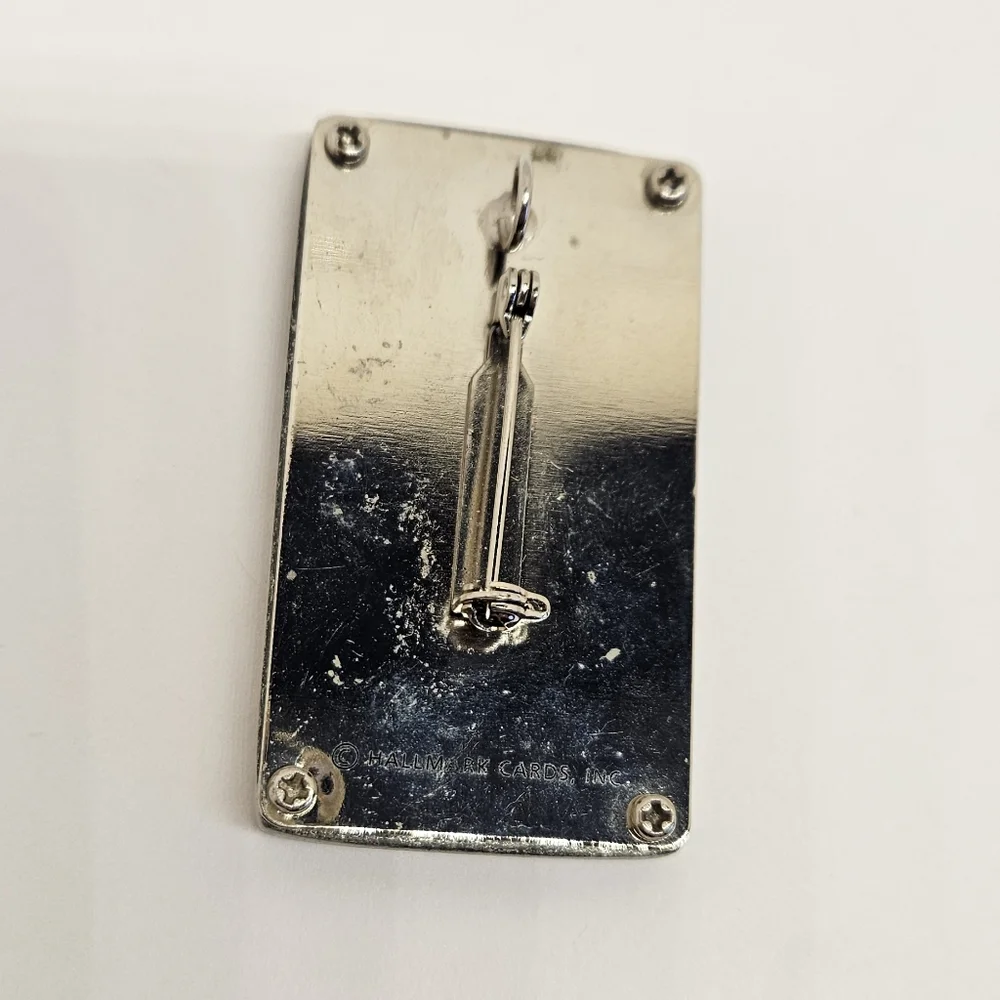 Hallmark Shadow Box Pendant Brooch Pin Star Inspirational Words Peace Faith Love